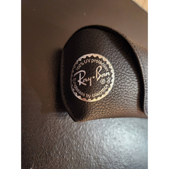 Ray Ban 100% UV Protection Soft Leather Eye Glass Case With Cloth - Picture 5 of 7